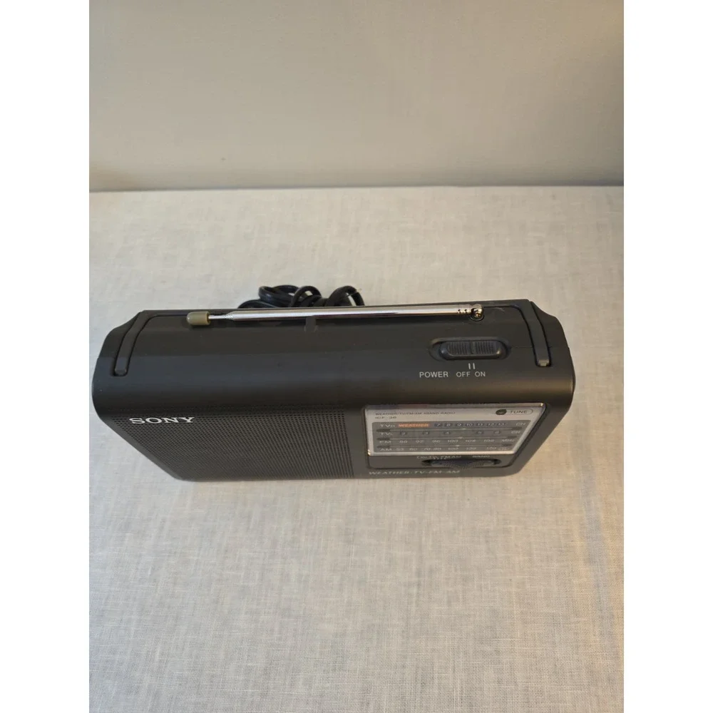 Sony ICF-36 Portable Weather Radio - Black -   Works